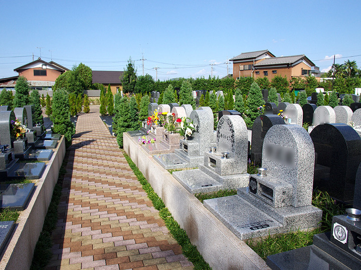 やすらぎの杜の墓石の形が限定された区画