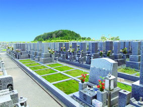 大阪生駒霊園の墓　通常区画全体