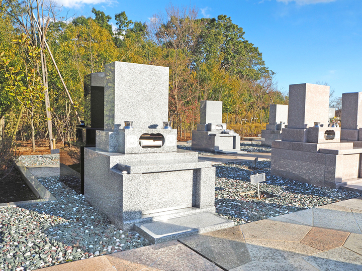 八千代悠久の郷霊園の墓石の形が限定された区画