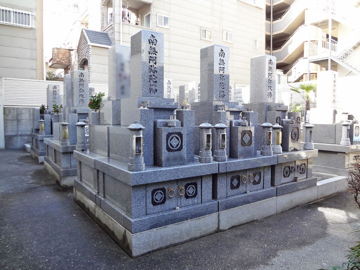 即応寺墓地の全体写真