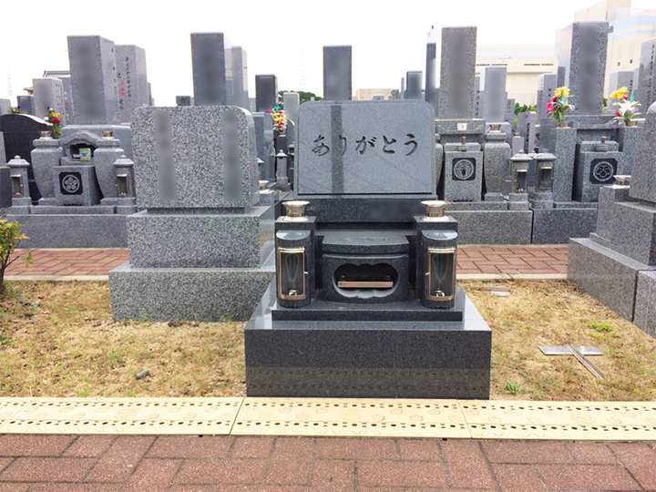 北大阪霊園の墓石の形が限定された区画