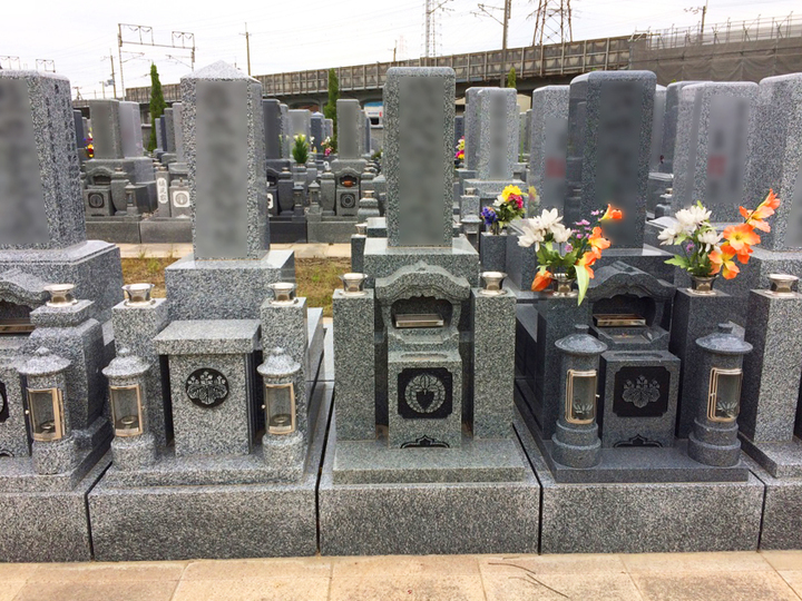 北大阪霊園の墓石の形が限定された区画