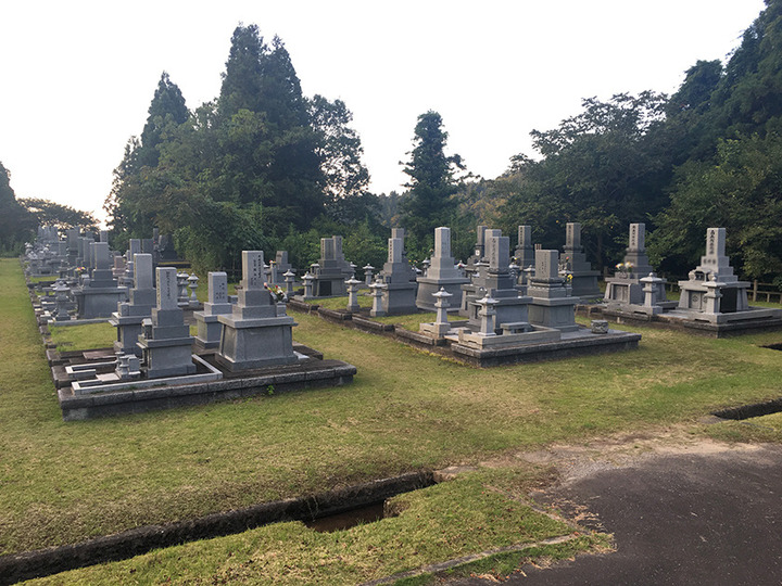 富山市営　大山墓地公園の墓　通常区画全体
