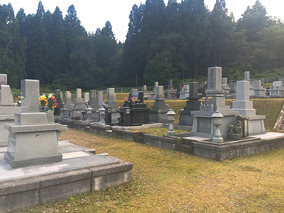 富山市営　大山墓地公園の全体写真