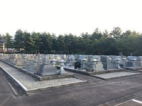 富山市営　大沢野墓地公園の全体写真