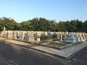 富山市営　大沢野墓地公園の墓　通常区画全体
