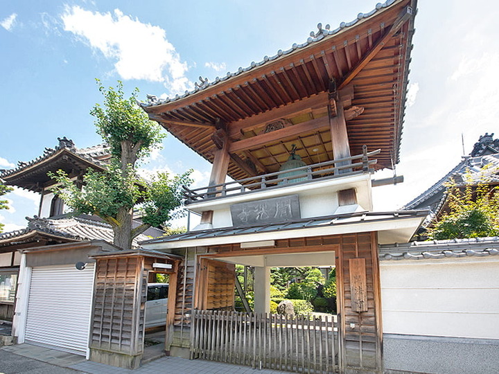 聞法寺の区画図