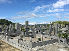今治市営　大谷墓園墓地の墓　通常区画全体