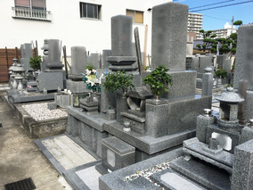 宝林寺墓苑の墓　通常区画全体