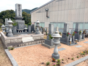 和気町営　矢田墓地の墓　通常区画全体