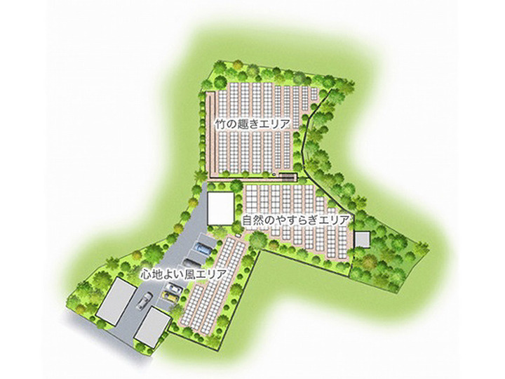 都筑まどか霊園の区画図