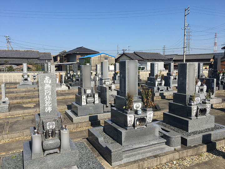 愛西市営　佐屋第２霊園の墓　通常区画全体