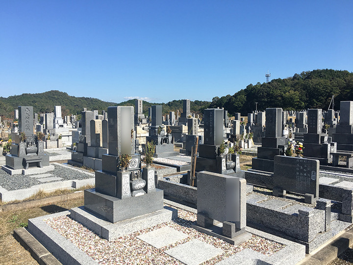 岡崎市営　岡崎墓園の墓　通常区画全体