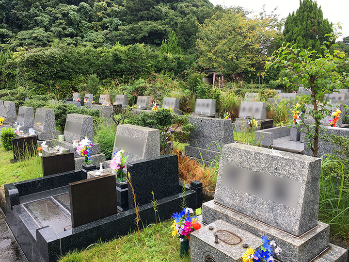 下関市営　下関南霊園の墓　通常区画全体