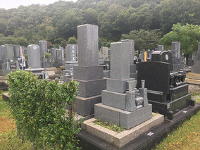 各務原市営　公園墓地　瞑想の森の墓　通常区画全体