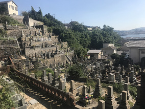 呉市営　古江墓地の全体写真