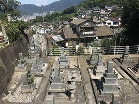 呉市営　神原墓地の全体写真