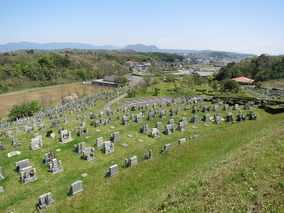 松江市公園墓地の全体写真