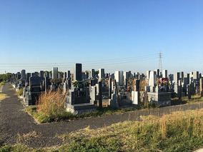 半田市営　北部墓地の全体写真