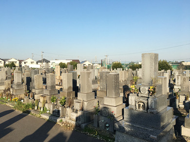 半田市営　北谷墓地の外観