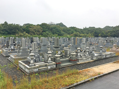 宇部市営　白石公園墓地第二墓園の外観