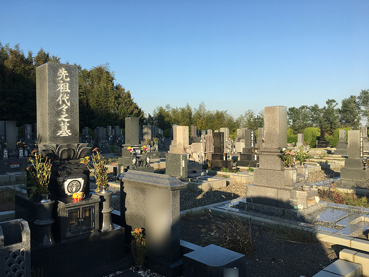 常滑市営　高坂墓園の墓　通常区画全体