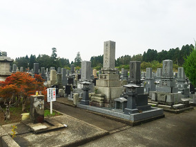 かほく市営　宇ノ木墓地公園の墓　通常区画全体