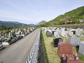 奥多摩霊園の墓　通常区画全体
