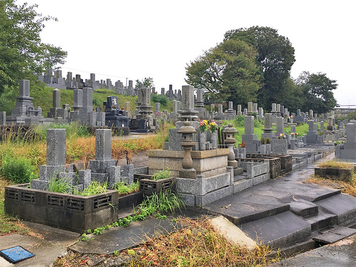 宇部市営　開公園墓地の外観