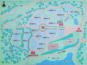 飯塚市営　飯塚霊園の区画図