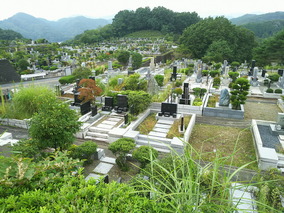 上川霊園の墓　通常区画全体