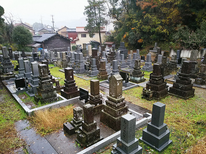 加賀市営　山中上野墓苑の全体写真
