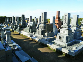 白山市営　松任南部墓地公苑の墓　通常区画全体