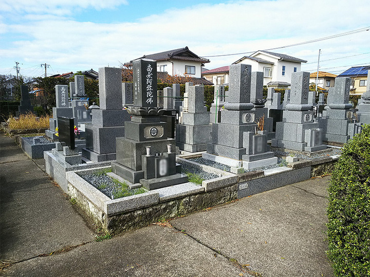 白山市営　松任相木墓地公苑の墓　通常区画全体