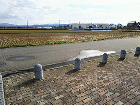 白山市営　松任北部墓地公苑の入り口