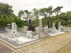 冬木沢墓園の墓　通常区画全体