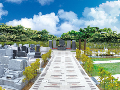 墓地公園ならしのガーデンパークの外観