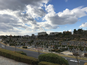 大阪市設　服部霊園の全体写真