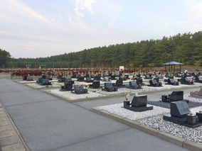 秋田市北部墓地の外観