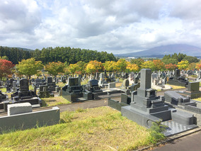 弘前市墓地公園の墓　通常区画全体