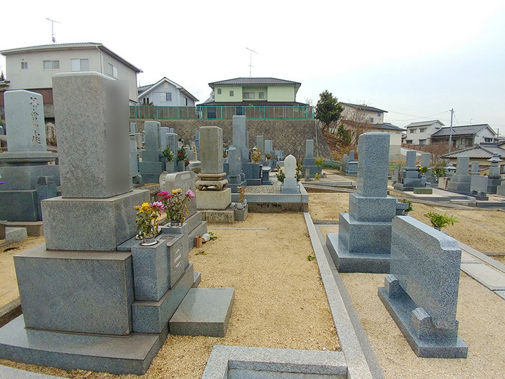 福山市　坪生町川原山墓苑の墓　通常区画全体