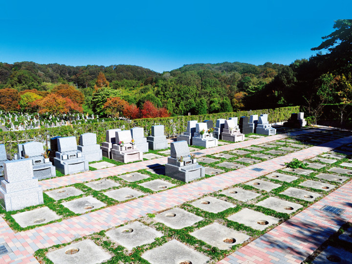 まや霊園の墓石の形が限定された区画