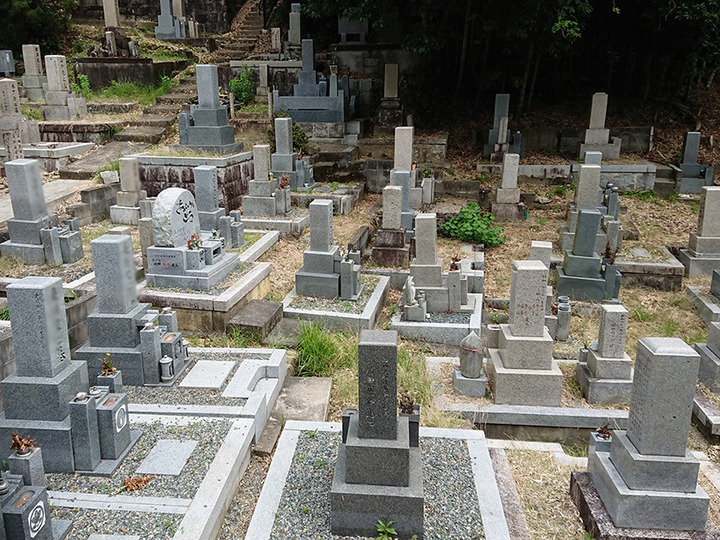 奈良市営　東山霊苑の全体写真