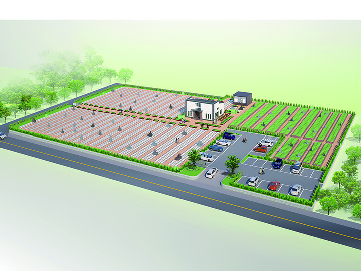 吉川美南霊園の全体写真