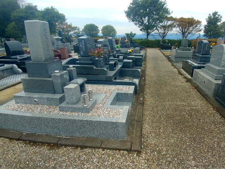 掛川市営　富士見台霊園の墓　通常区画全体