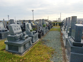 浜松市営　舞阪吹上墓地の墓　通常区画全体