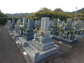 豊川市　御油第2墓園の墓　通常区画全体