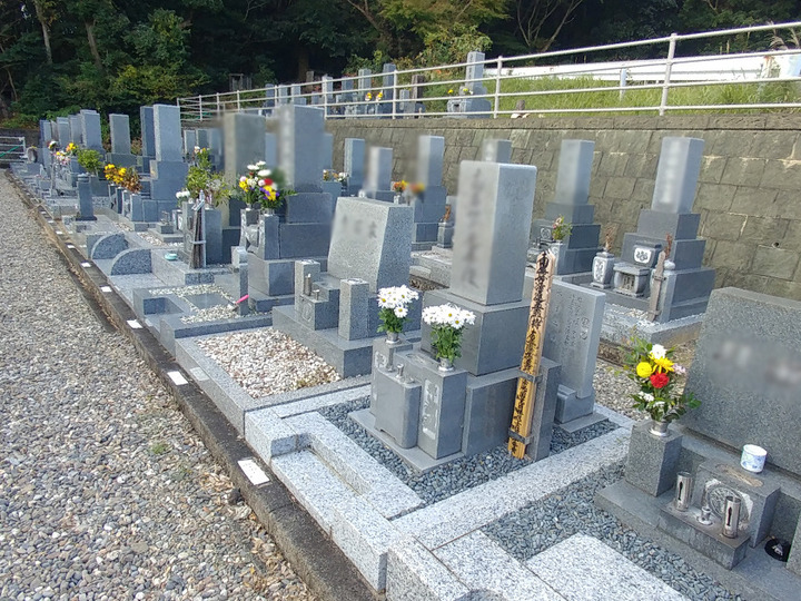 豊川市　御油墓園の墓　通常区画全体