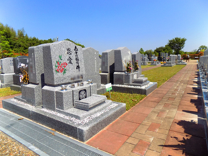 パークフォレスト堺の墓石の形が限定された区画