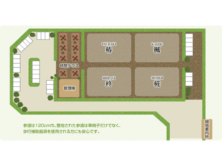 パークフォレスト大阪の区画図